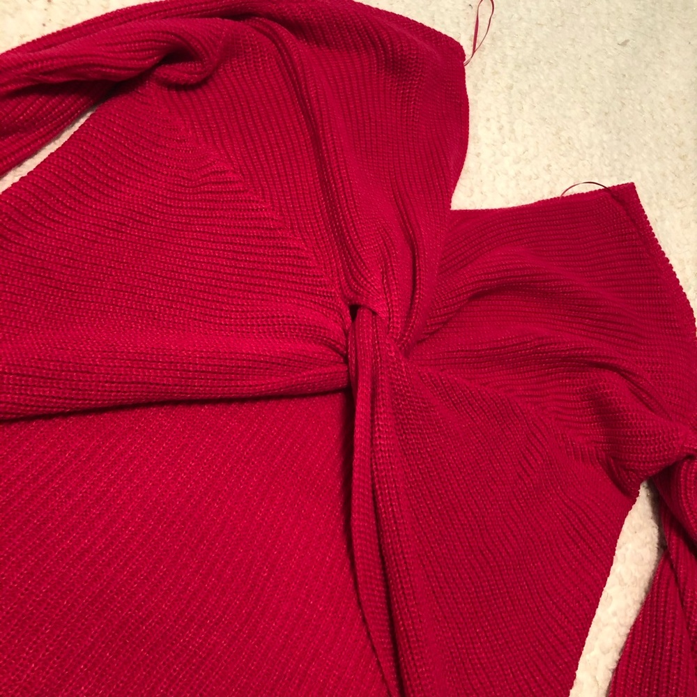 Fashion Nova Twist Back Sweater